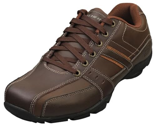 Skechers Marter Lace Casual Shoe Mens Trainers Brown 6 (39.5)