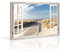 bestpricepictures 120 x 80 cm Quadro su Tela, Vista della Finestra 5007-SCT - Stampa/Disegno/Immagine Pronto da Appendere