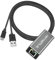 Silver USB Ethernet Adapter for Fire TV Stick Lite/4K/4K Max Firestick or Chromecast - USB to RJ45, 3ft (1m) Power Cable, Speeds up to 100 Mbps