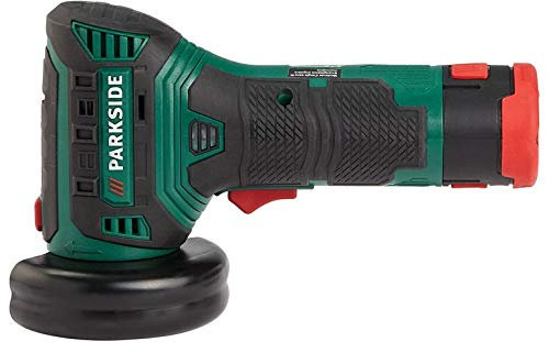 Parkside Angle Grinder PWSA 12 B1 with 2.0 Ah Battery, Fast Charger and a Carry Case