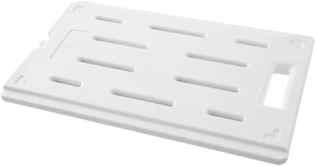 HENDI Placa eutéctica de frío profesional, GN 1/1, para cajas térmicas, elemento refrigerante, acumulador de frío, bloque térmico, de enfriamiento, placa de hielo, 530x325x(H) 30mm, HDPE, blanco
