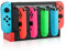 Base de Carga Compatible con Controlador Switch Joycons, Estación de Carga de Controlador de Interruptor para Cargador JoyCon de 4 Piezas con Indicación LED de Farola