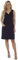 Thingimijigs Women's Linen Blend Shift Dress - Black Size 16