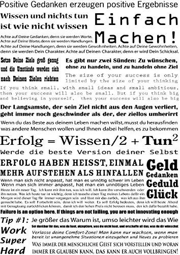 Einfach Machen! - Affirmation Motivation Poster Druck Plakat 61 x 91.5 cm