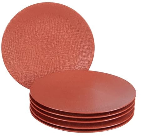 Table Passion - Assiette plate Vésuvio terra 27 cm (lot de 6)