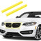 Herbests Streifen Kühlergrill Einsatz Zierleiste für BMW 1er 2er 3er 4er 5er 6er 7er F20 F21 F30 F31 F34 F22 F23 F44 F45 F46 F32 F33 F36 G30 G31 G38 G32,Auto Frontgrill Abdeckung Dekoration Aufkleber