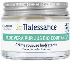 Natessance Aloe Vera Pur Jus Bio Équitable Crème Soyeuse Hydratante Bio 50 ml