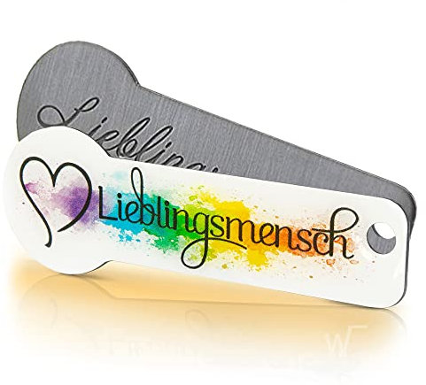 Einkaufswagenlöser Code24 Lieblingsmensch® grau,bunt/Schlüsselanhänger Einkaufschip mit Schlüsselfundservice/Abziehbarer Einkaufswagenchip Metall, Chip Einkaufswagen, Key Finder
