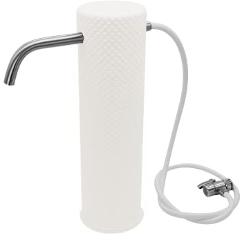 aquablum bloomi Wasserfilter für Wasserhahn, Design Trinkwasserfilter Auftisch filtert mit Aktivkohle und Keimsperre bis 99% Schadstoffe, Viren, Keime, Bakterien. 6 Monate bis Filterwechsel