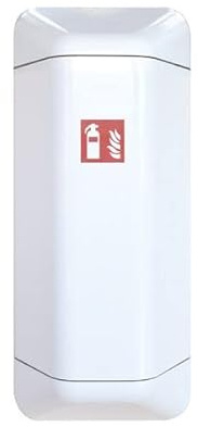 Eichner 9127-01107 Designschrank für Feuerlöscher, Defi und Verbandskasten, Größe 1027mm x 433mm x 225mm, Weiß