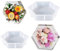 Yayatty 2 Pz Grand Moldes de Silicona para Resina Sujetalibros Molde Silicona Resina Epoxi Hexagonal Molde Silicona Resina para La Conservación de Flores, Decoraciones para El Hogar