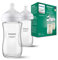 Philips Avent Glasflasche Natural mit Responsivem Schnuller 240ml, 2 Stück (Modell SCY933/02)