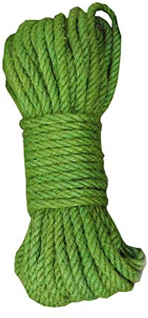 ZEALMAX Cuerda de yute de colores, 4 mm, cuerdas de cáñamo para manualidades, hogar, jardinería, decoración festiva, empaquetado, color verde