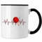 Lustige Tischtennis-Tasse - Das ideale Geschenk für Tischtennisspieler (Schwarz)