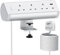 Desk Power Socket with PD 20W USB C, Haylink Aluminium Alloy Desk Power Strip with 3 UK Plugs, 2 USB Port, Control Switch, And 3M Cable, Desk Plug Socket for Office Home