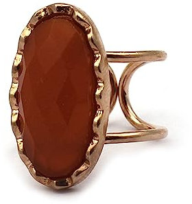 El Joyero Delicati anelli con pietra preziosa corniola | ottone con anelli placcati in oro rosa | gioielli regolabili | gioielli da donna graziosi | regalo per lei., adjustable, Ottone e pietre