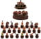 Beer Cake Toppers, Wine Themed Cupcake Toppers, Whiskey Cake Decorations for Birthday Wedding Anniversary Graduation Party(24pcs)