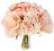 Bouquet de mariée champagne - Bouquet de roses et hortensias artificiels pour mariage