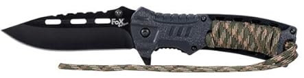 Fox Outdoor Klappmesser Einhand Blackrope mit Feuerstarter (camorope)