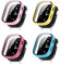4 Pack Hard PC Hülle mit Panzerglas Schutzfolie Kompatibel mit Xplora X6 Play Kids Smartwatch Bumper Guard Schutzhülle Berührungsempfindliche Folie