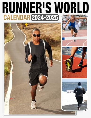 Runner's World Calendar 2024 - 2025: Monthly Planner with 24 Months Starts in Jan 2024 until December 2025, Beautiful Photography Gift for Christmas, Secret Santa
