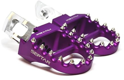 SEPTAR compatibile con/sostitutivo per PEDANE REGOLABILI EVO3 YAMAHA TENERE 700 2019-2024 (VIOLA)
