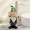 Statue de Lutin pour Décoration Intérieure et Extérieure, 15.5cm Figurine en Résine Tenant le Nez pour Terrasse, Pelouse, Porche, Toilette, Ornement de Cour, Cadeau de Pendaison de Crémaillère Amusant