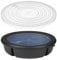 Mepal – Bento-Schüssel Starter-Set inkl. Mikrowellendeckel, Multischale mit 3 Fächern, rund Cirqula – Frischhaltedose luftdicht – Meal-Prep-Boxen & Vorratsdosen – Nordic black