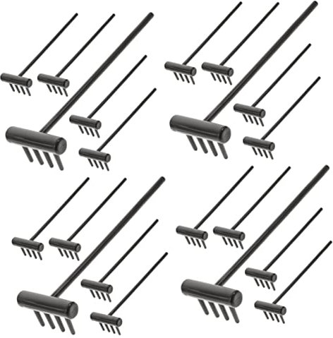 STOBOK 24pcs Zen Mini Rakes for Sandbox Decoration Compact Miniature Rakes for Relaxation and Meditation Accessories for Tabletop Gardens