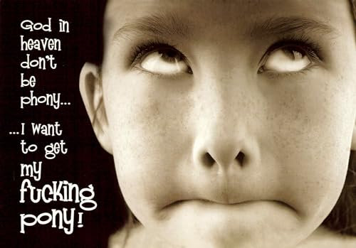 Tushita Postkarte englische Sprüche God in heaven...