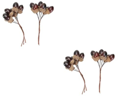 Hohopeti 4stücke Weihnachtsbaum Dekoration Mit Künstlichen Und Beeren Kreative Fotorequisiten Für Festliche Anlässe Für Weihnachtsbaum Und Heimdeko