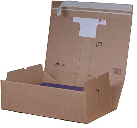 VEPATIM 20 Ordnerversandkarton Selbstklebeverschluss 330x290x-120mm braun für 1-2 Ordner A4