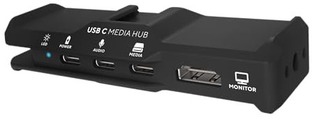 KONDOR BLUE | USB-C Media Hub for iPhone 15/16 | Mobile Video Rigs, Full Sized HDMI for Video Monitoring & Workflows | Raven Black