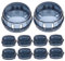 Toyvian 10st Discokugel Blumentopf Herdknopfkappen Kocher Ofen Durchsichtige Herdknebelabdeckungen Nachweisen Knopfkappen Für Gasherde Protege Knopf-sicherheitsabdeckungen Fall Stk Black