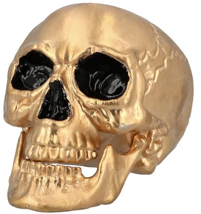 Boland - Totenkopf Maxilla mit beweglichem Gebiss, Deko Schädel für Horror Party, Halloween oder Karneval