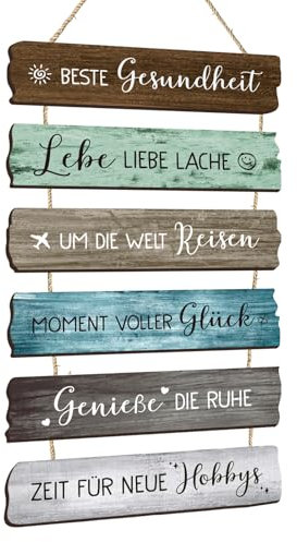 COLOFALLA Rente Geschenke Rente Schild mit Spruch Wandschild Ruhestand Geschenke Pension Deko Renteneintritt Geschenkidee für Männer und Frau