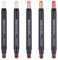 5 Stück Lidschatten Stift, Eyeshadow Stick, Wasserfest Lidschatten Stick, Langanhaltender Make-up-Effekt, Einfach Anzuwenden, Knittert Nicht so Leicht, für Faltenfreies Augen-Make-up