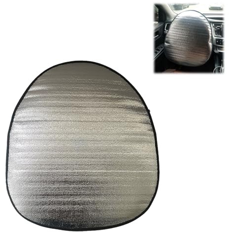 Lenkrad Sonnenschutz Abdeckung, Auto Lenkradhülle Hitzeschutz, 44 x 50 cm Lenkradschutz Abdeckung, Sonnenblende für Lenkrad für die Meisten Autos, SUV, LKW