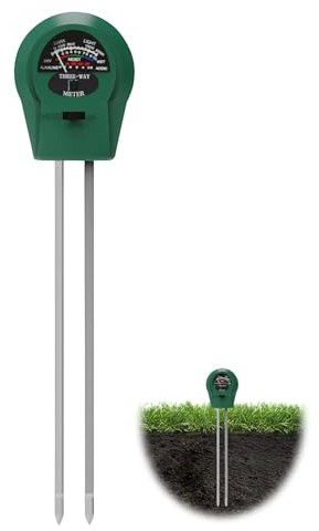 Testeur de Sol 3 en 1, Testeur Humidité Plante Humidimètre de Sol Équipement de Mesure compteur d'humidité du Sol pour Plantes Humidimètre de Sol Hydromètre pour Jardinage Pelouse l'agriculture