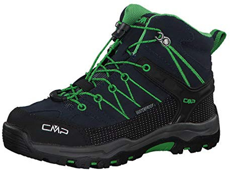 CMP Unisex Kinder Kids Rigel Mid Trekking Shoes Wp Trekking-Schuhe, B Blue Gecko, 35 EU