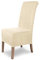SCHEFFLER-Home Stuhlhussen Leon Ecru/elastische Wildleder Hussen für Stühle/robuste Freischwinger Hussen/Stuhlhussen Stretch & Lederoptik/Stuhl Hussen waschbar