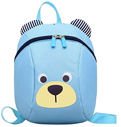 MOTOLIMO Kinderrucksack Anti verloren Kinder Rucksack Mini Bär Schule Tasche für Baby Jungen Mädchen Kleinkinder 1-3 Jahre (Blau)