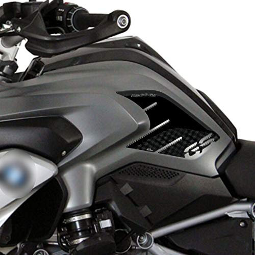 Resin Bike Aufkleber Motorrad Kompatibel Mit BMW R 1200 GS 2013-2016. Schutz Seitenlichter Tank Von Hülle PU Graffi. Paar Aufkleber 3D Harz - Wirkung Kohlenstoff Und Schwarz