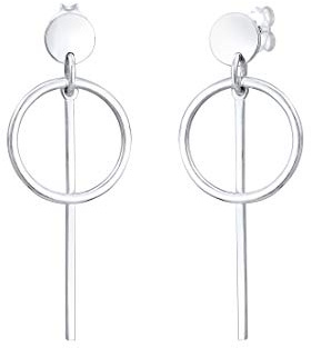 Elli Ohrringe Damen Ohrhänger Geo Kreis Basic Minimal Cool 925 Silber