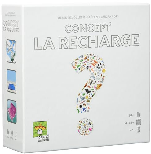 Asmodee - Konzept: Erweiterung The Refill - Ratespiel für Kinder ab 10 Jahren - mit 990 unveröffentlichten Vorschlägen - Brettspiel 4 bis 12 Spieler - 40 Min - auf Französisch - Repos Produktion