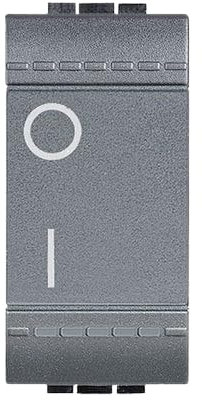 Interrupteur bipolaire lumineux Living Plus MAURER 16 AX GRIS