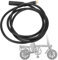 Motorverlängerungskabel, Verlängerungskabel für E-Bike Motoren, 9 poliges Radmotor Verlängerungskabel für E-Bike Buchse auf Stecker E Bike Zubehör(1,5x1300 mm)