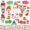 32 Stück Weihnachten Fotorequisiten Photo Booth Foto Requisiten Fotoaccessoires für Weihnachtsfeier