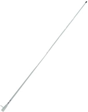 Glomex – Antenna VHF Basic Line 1,5m (Bianco), Modello RA400 – Include Cavo 4,5m, Boccola Nylon, 3dB, DC Ground, Per Barche a Motore – Qualità Conveniente