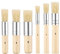 VEGCOO 6 Pcs Acrylic Paint Brushes Set, Natural Bristle Paint Brushes Nylon Hair Brush Bristle Art Brush for Watercolor Oil Painting Suitable for Beginners/Artists/Students (B)